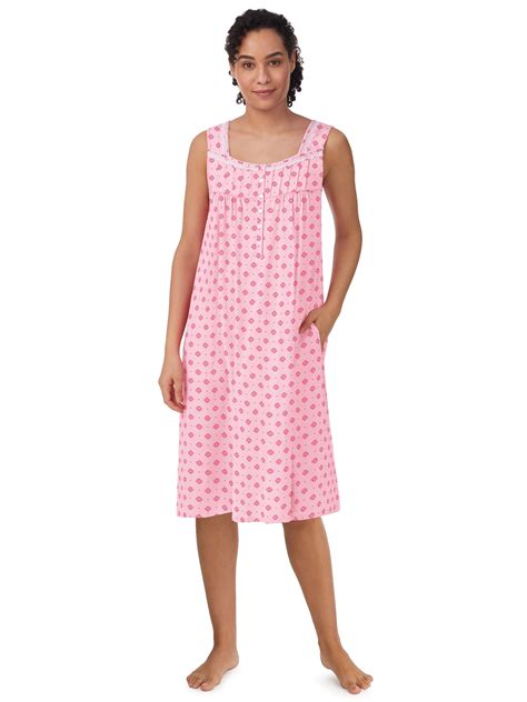 Aria women's Sleeveless Cotton Nightgown - Walmart.com