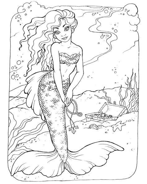 Mermaid Coloring Pages for Adults - Best Coloring Pages For Kids