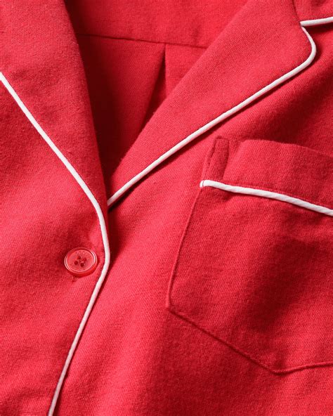 Children's Classic Red Flannel Pajamas| Petite Plume