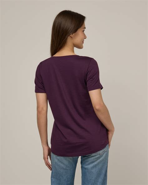 Stella Merino Wool Signature Scoop Neck Tee - Marionberry – Stella ...