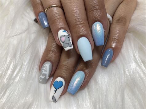 Nail Designs For Baby Boy Shower at Clyde Rucker blog