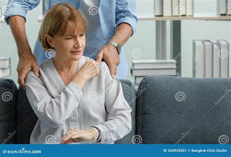 Close Up Shot of Caucasian Old Senior Elderly Female Grandmother Having ...