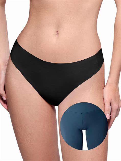 Amazon.com: LUCKMEEY Cotton Thongs for Women Seamless Thongs for Women ...