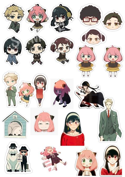 Spyxfamily stickers | Adesivos bonitos, Personagens de anime ...