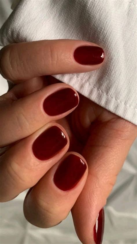 9 Deep red nails ideas | red nails, nails, nail colors