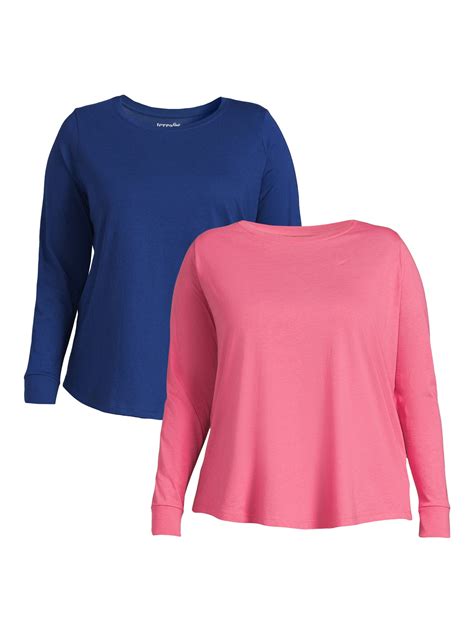 Terra & Sky women's Plus Size Long Sleeve T-Shirt - Walmart.com