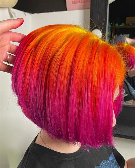 33+ Eye-Catching Pink And Orange Hair Ideas | Pink and orange hair ...