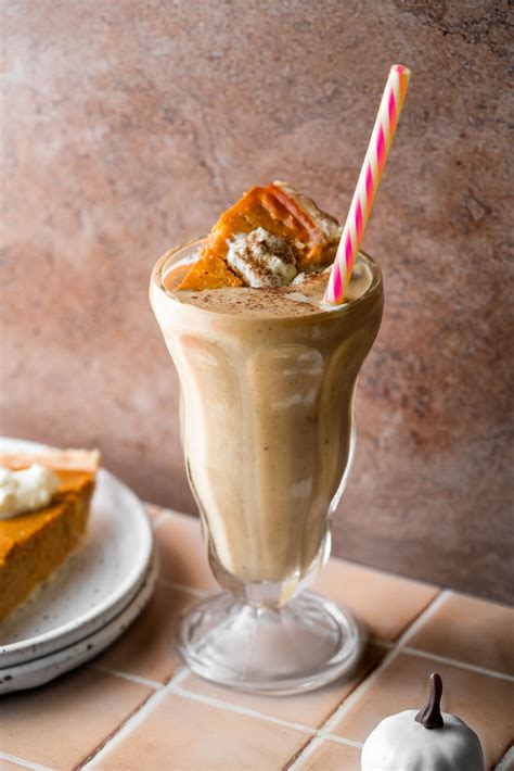 Leftover Thanksgiving Pumpkin Pie Milkshake - Masala and Chai