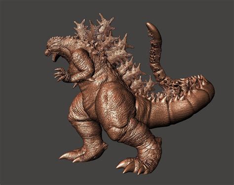GODZILLA MINUS ONE - ULTRA DETAILED STL MESH for 3D printing 3D model ...