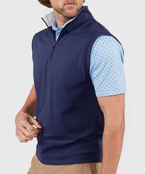 Big & Tall Westport Lifestyle Links Quarter Zip Vest - Westport Big & Tall