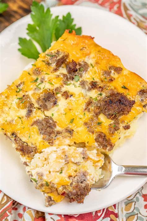 Sausage Hash Brown Patty Breakfast Casserole - Plain Chicken
