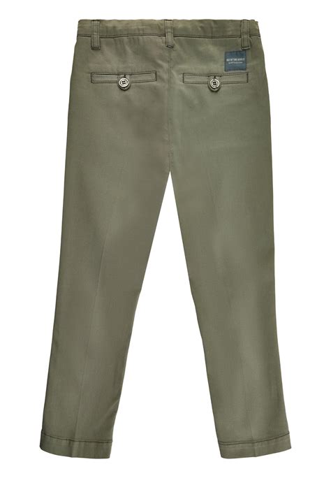 Boys` lichen green Chino Pants • Petite Kingdom