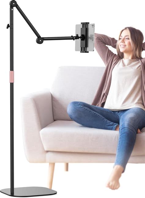 Amazon.com: Klsniur Tablet Floor Stand, Angle/Height Adjustable ...