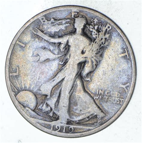 1919-S Walking Liberty Silver Half Dollar - Circulated | Property Room