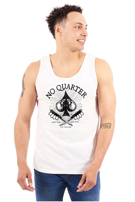 No Quarter Flag Mercy Defend Freedom Tank Top T Shirts Men Women Brisco ...