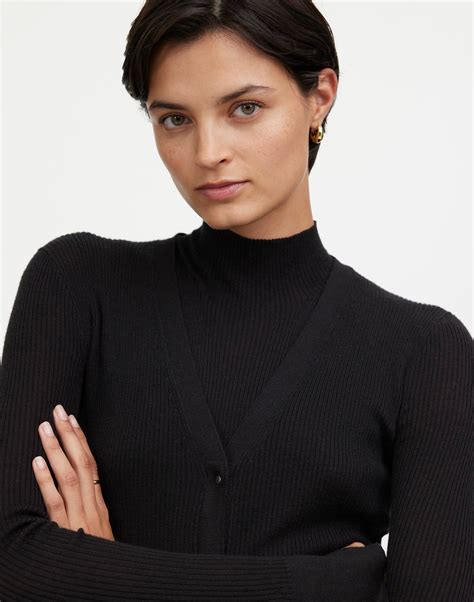 Merino Wool-Silk Blend Cardigan Sweater | Madewell