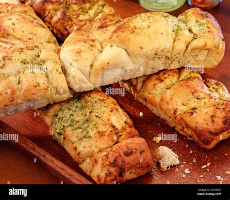 ITALIAN GARLIC BREADS Stock Photo - Alamy