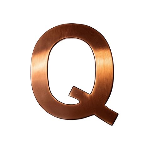 Copper Outline Letter Q Symbol isolated on transparent background 46823539 PNG