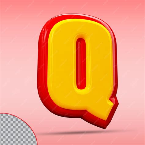 3D Letter Q Drawing