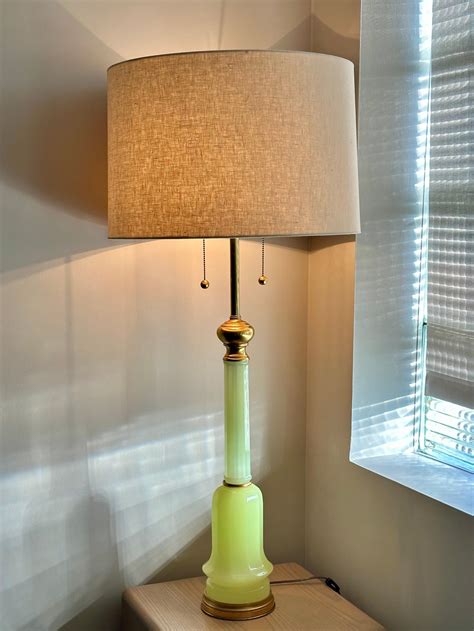 Marbro Lamp Company Uranium Glass Table Lamp at 1stDibs | uranium lamp ...