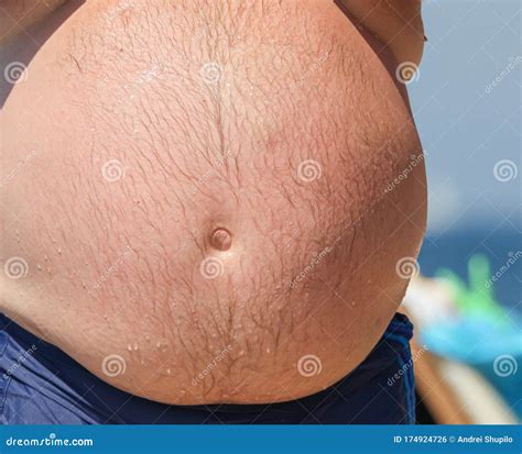 Fat Man Belly Button