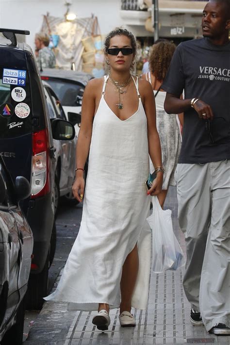 British singer Rita Ora lands in Ibiza