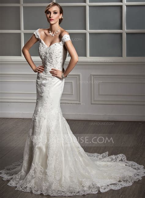 Mermaid Overlay Lace Trumpet Wedding Dresses