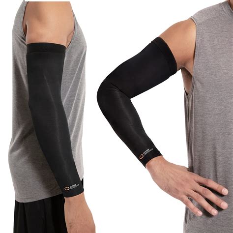 Copper Compression Arm Brace - Large Sleeve for Arms, Forearm, Bicep ...
