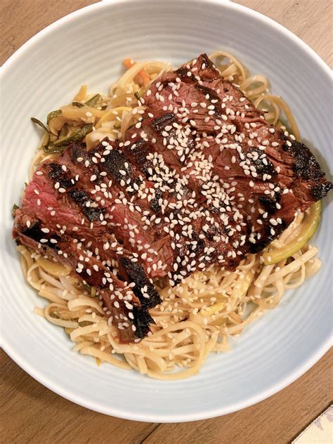 Trader Joe’s Sesame Teriyaki Beef Skirt Steak Air Fryer Review – Sophia ...