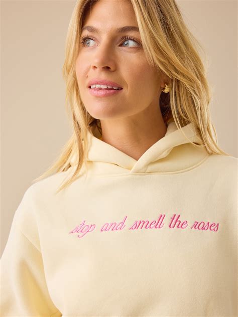 Stop And Smell The Roses Hoodie in Ivory | Altar'd State