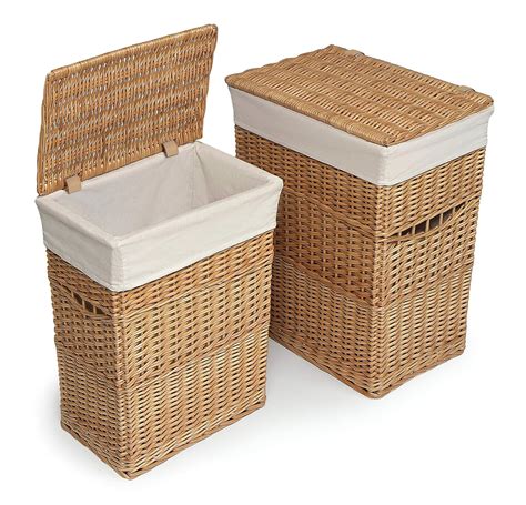 Wide Wicker Laundry Basket at Sandra Willis blog