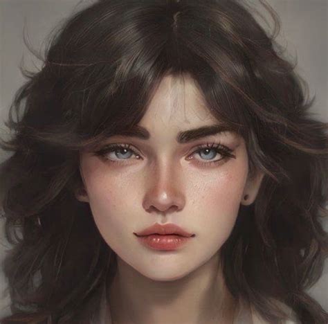 3 4 Face, Face And Body, Digital Portrait Art, Digital Art Girl, Pretty People, Beautiful People ...
