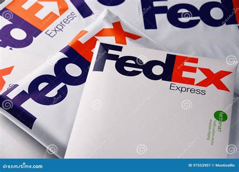 FedEx Envelopes and Parcels Editorial Photography - Image of envelope, parcels: 97553907