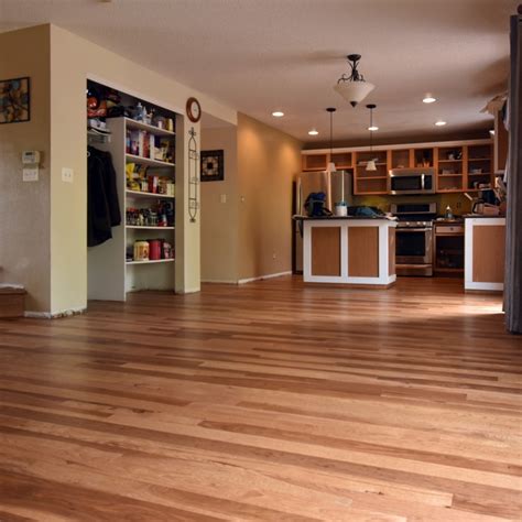 Hickory Floor with Early American Stain