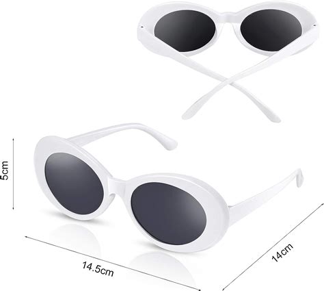 Clout Sunglasses Retro Oval Goggle Fancy Dress Costume Men Women ...