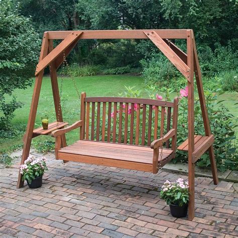Wooden Porch Swing Sets at Jeremy Fenner blog