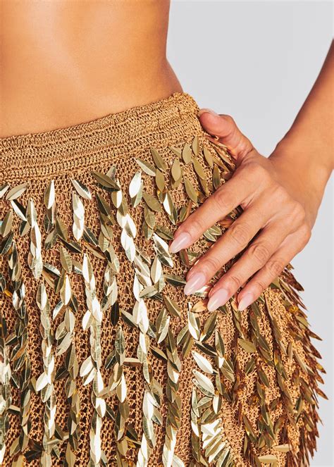 Steffy Feather Sequin Skirt – Retrofete