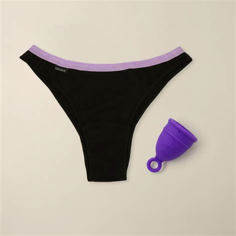 Braga menstrual Brasileña Essence Lila + Copa Menstrual - Amy – COCORO®
