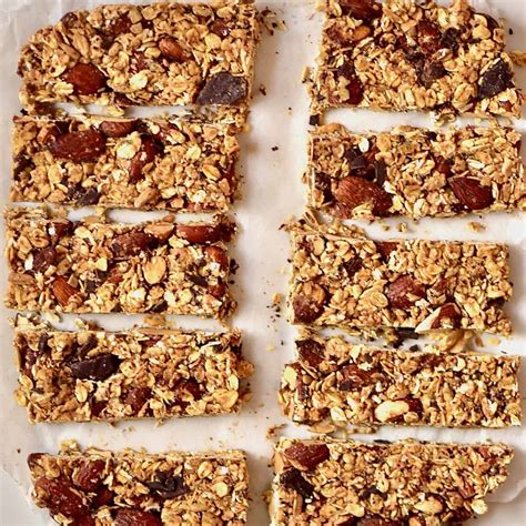 Healthy Chewy Granola Bar Recipe With Dates And Nuts | Deporecipe.co