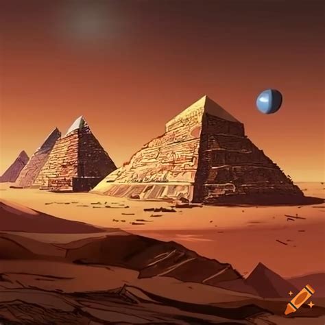 Ancient Pyramids On Mars