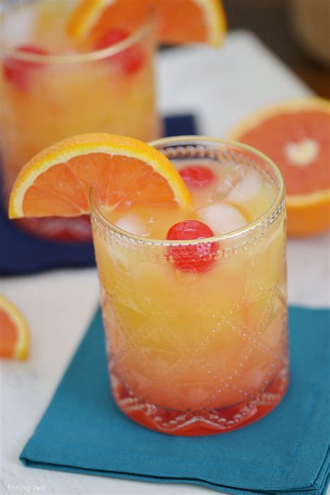 Tequila Sunrise Mocktail (Easy Non-Alcoholic Drink Recipe) - Finding Zest