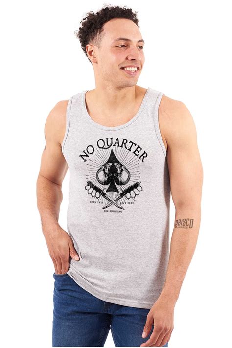 No Quarter Flag Mercy Defend Freedom Tank Top T Shirts Men Women Brisco ...