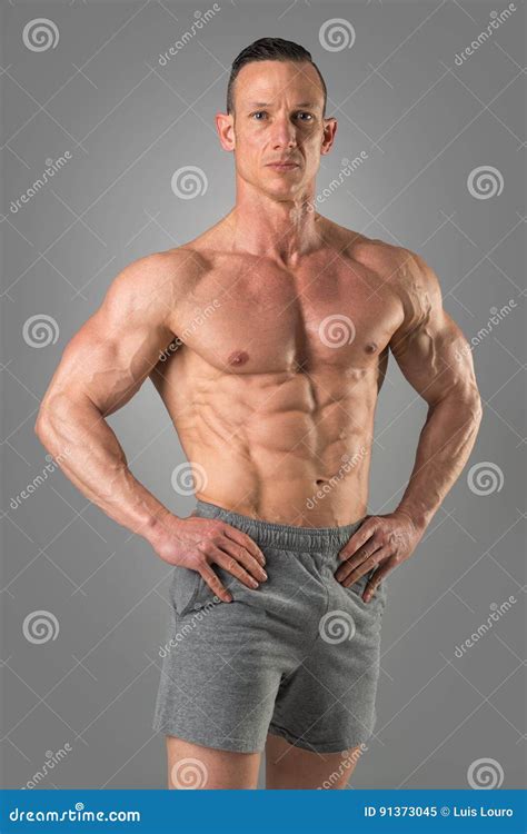 Man with perfect body stock image. Image of perfect, bodybuilder - 91373045