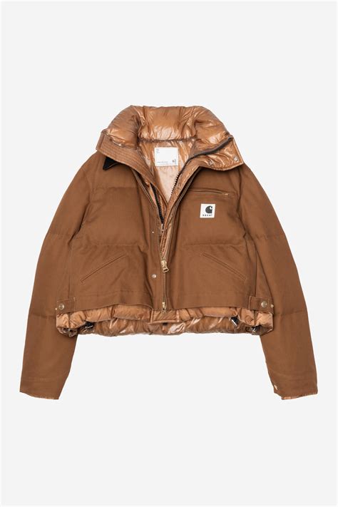 Carhartt WIP sacai x Carhartt WIP W' Duck Puffer Jacket, Sacai Dark ...