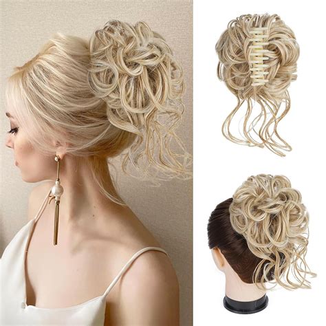 Amazon.com : Foaoit Messy Bun Hair Piece Claw Clip Bun Hair Accessories ...