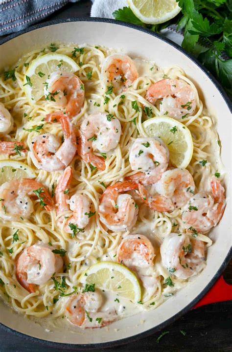 Shrimp Butter Lemon Garlic Pasta Lemon Garlic Shrimp Pasta (Shrimp