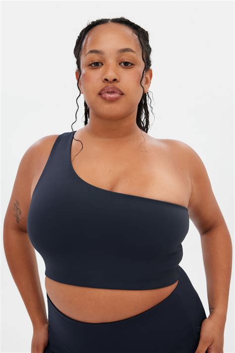 Skyline Bianca One Shoulder Bra — Girlfriend Collective