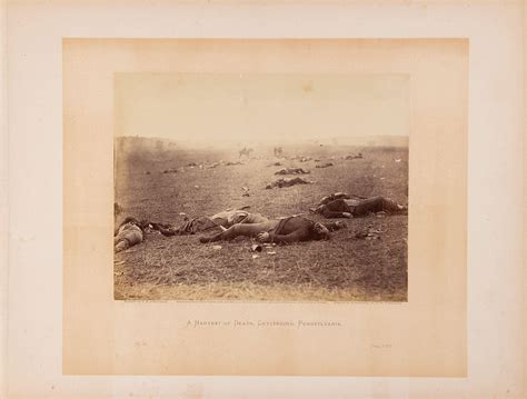 Lot - Gettysburg: "A Harvest of Death" Original Albumen Silver Print ...