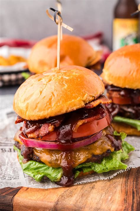BBQ Bacon Burgers - Amanda's Cookin' - Beef