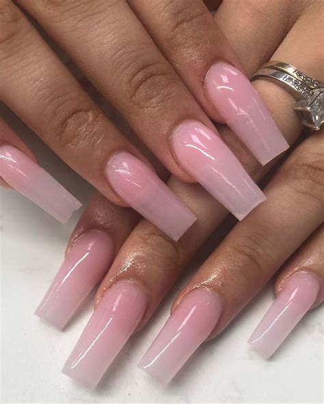 FULLY BOOKED UNTIL AUGUST on Instagram: "CUSTOM CLEAR/PINK ACRYLIC MADE ...